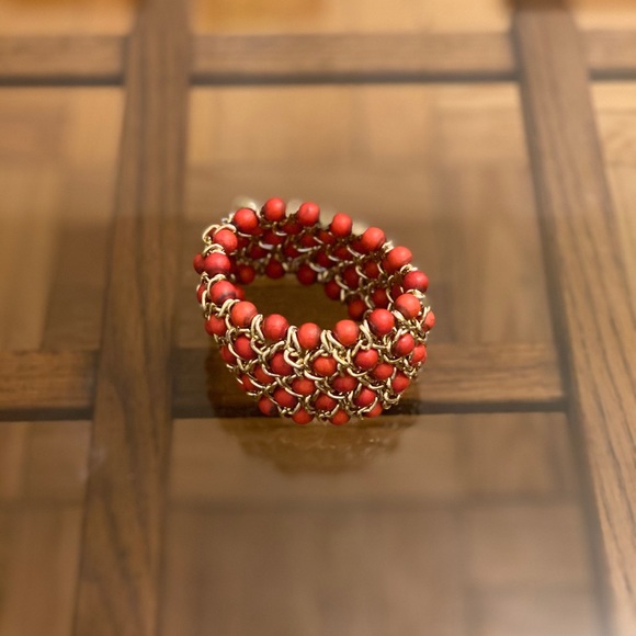 *SOLD* Stretchy Coral Beads Bracelet - Picture 3 of 6